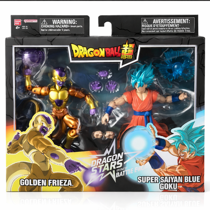 Action Figures Dragon Ball Super Dragon Stars: Golden Frieza vs Super Saiyan Blue Goku 17 cm