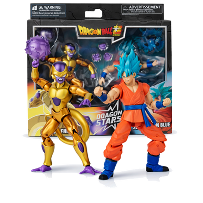 Action Figures Dragon Ball Super Dragon Stars: Golden Frieza vs Super Saiyan Blue Goku 17 cm