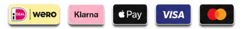 iDEAL, Wero, Klarna, Apple Pay, Visa en Mastercard