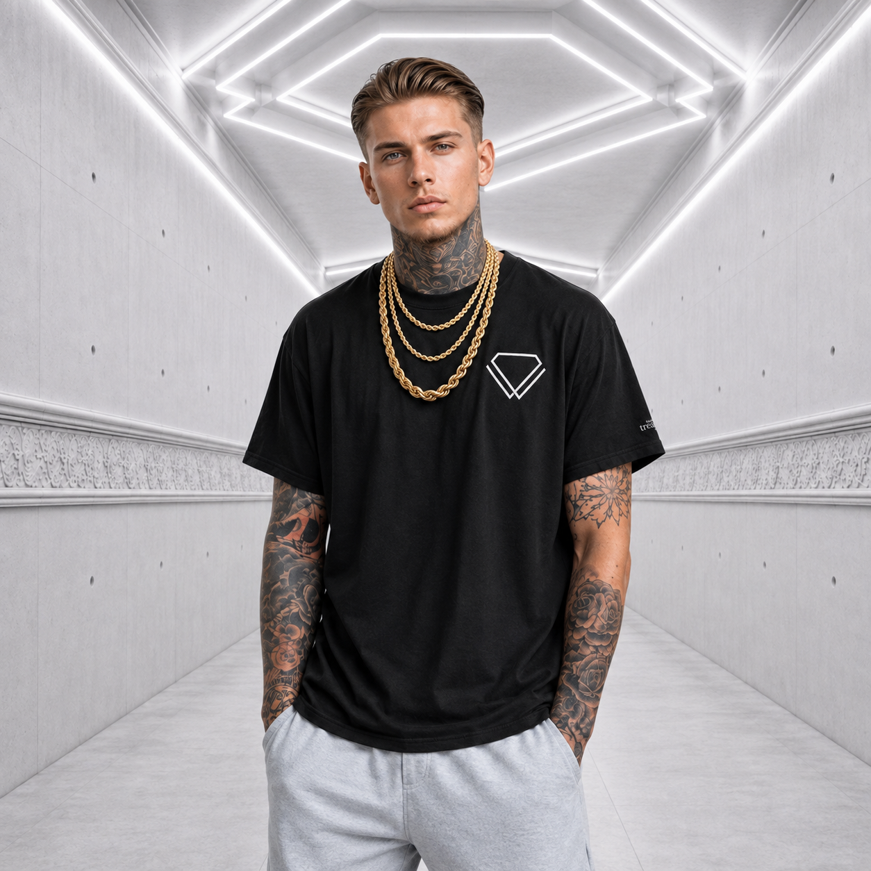 Modern Treasures - Premium T-shirt (Zwart)