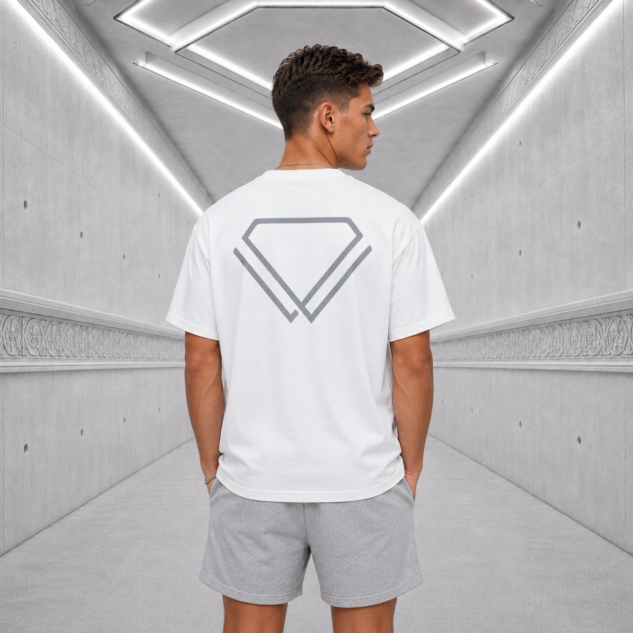 Back view of Modern Treasures - Premium "OG" Tee (White)