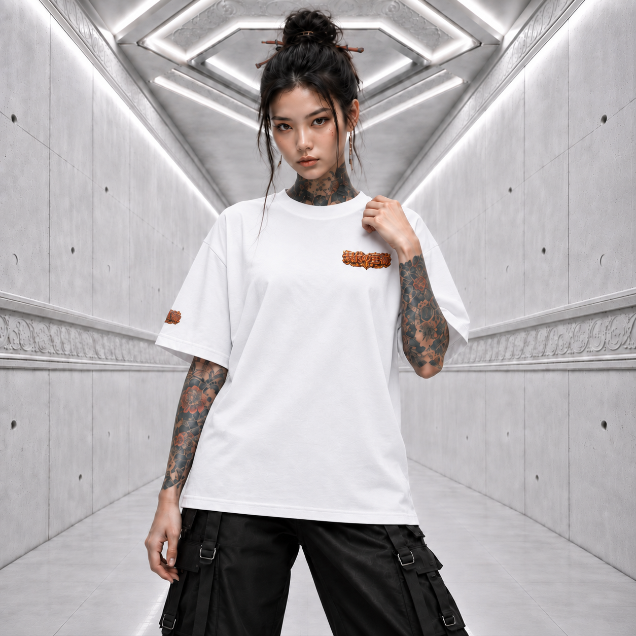 金童子 - Kane-dōji Tee — white front