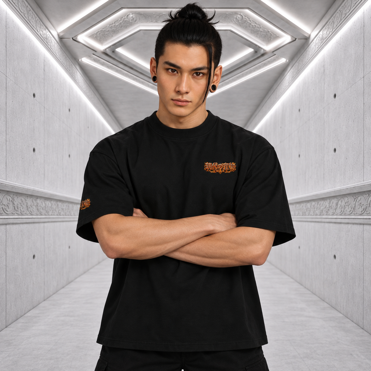 金童子 - Kane-dōji Tee — black front