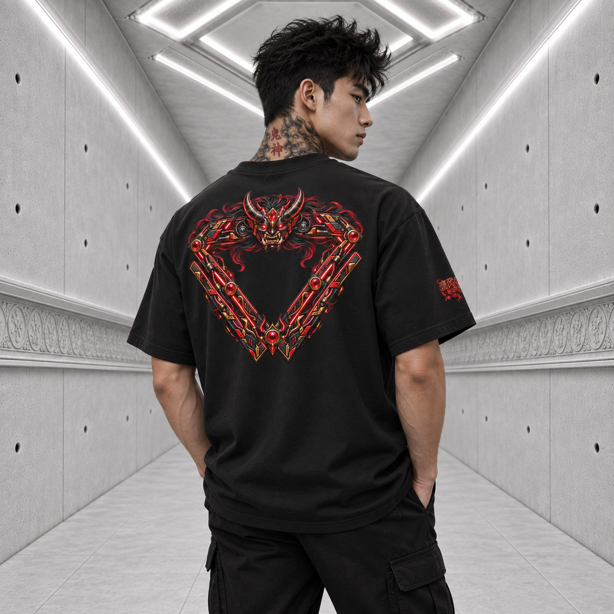 茨木童子 - Ibaraki-dōji Tee — black back