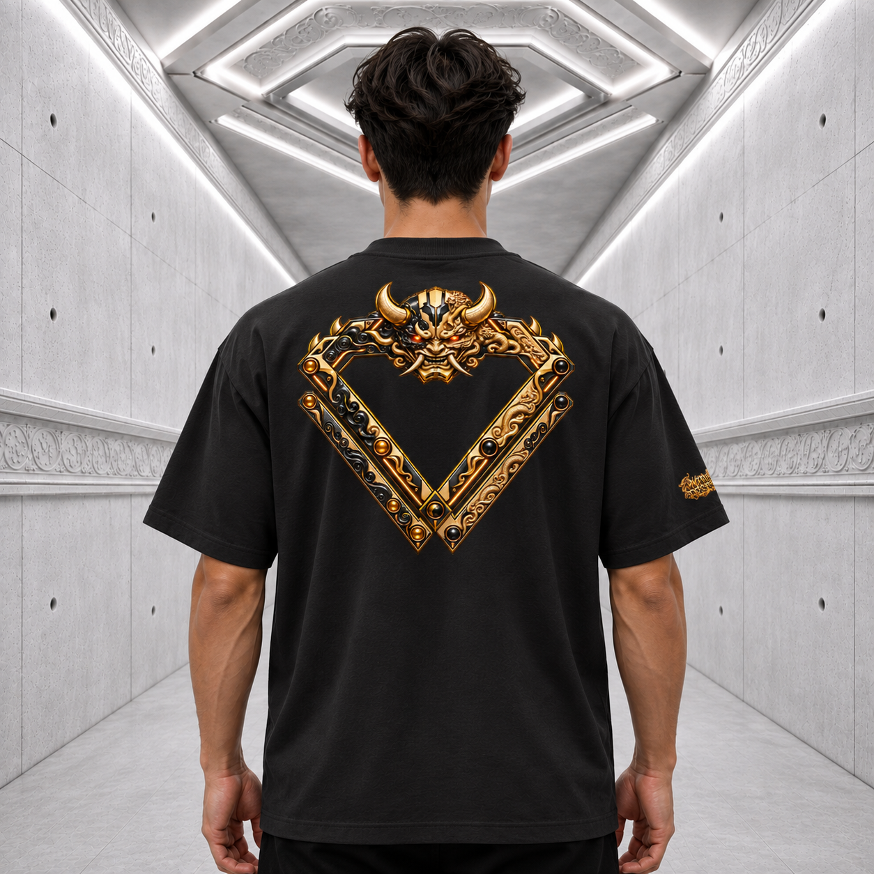 大嶽丸 - Ōtakemaru Tee — black back