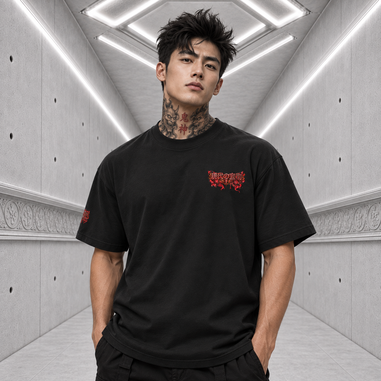 茨木童子 - Ibaraki-dōji Tee — black front