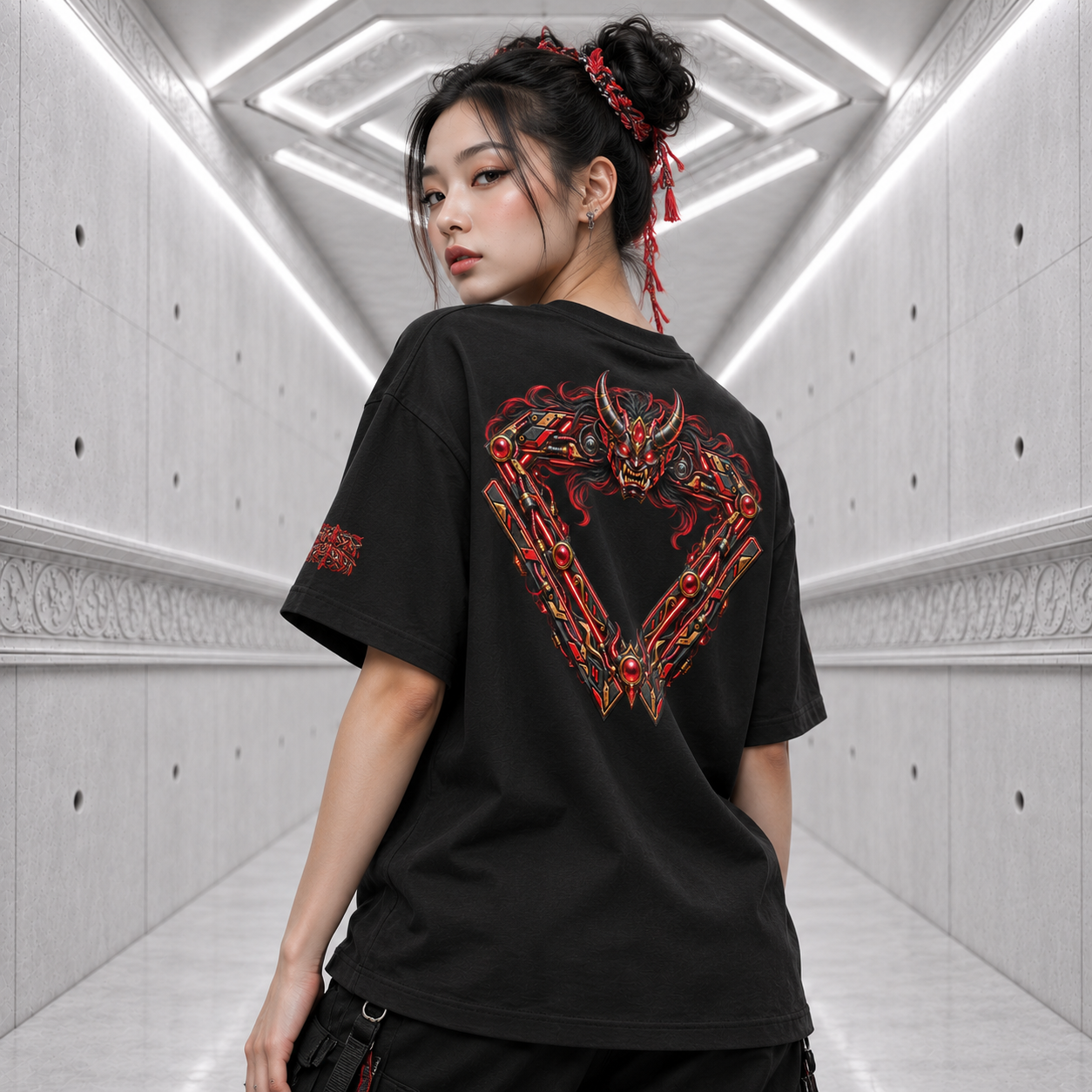 茨木童子 - Ibaraki-dōji Tee — black back