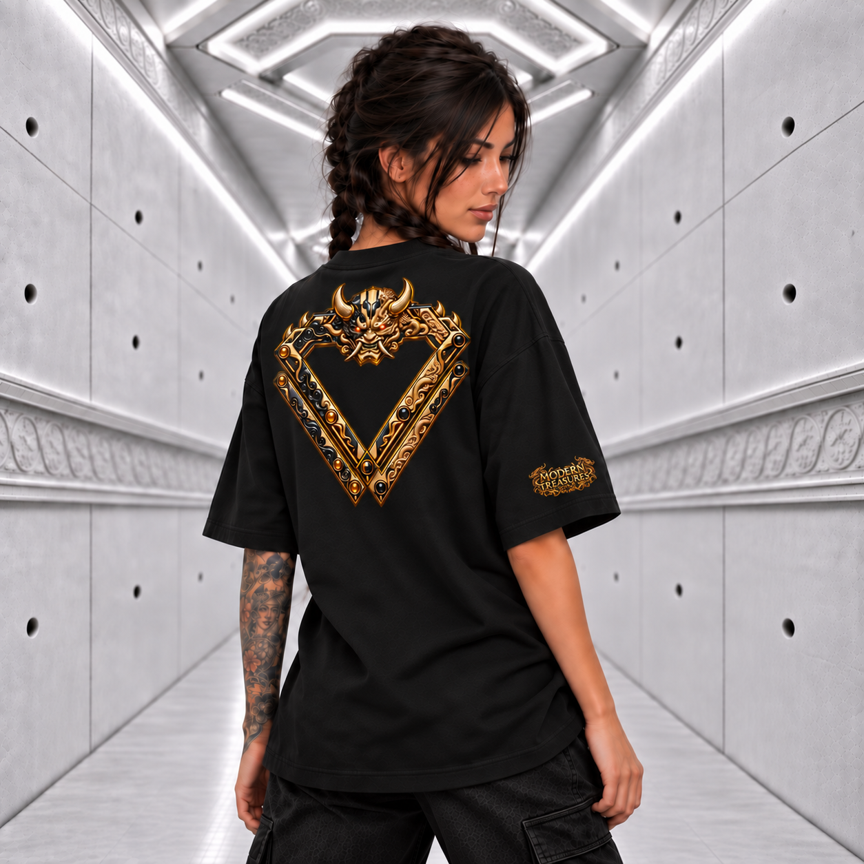 大嶽丸 - Ōtakemaru Tee — black back