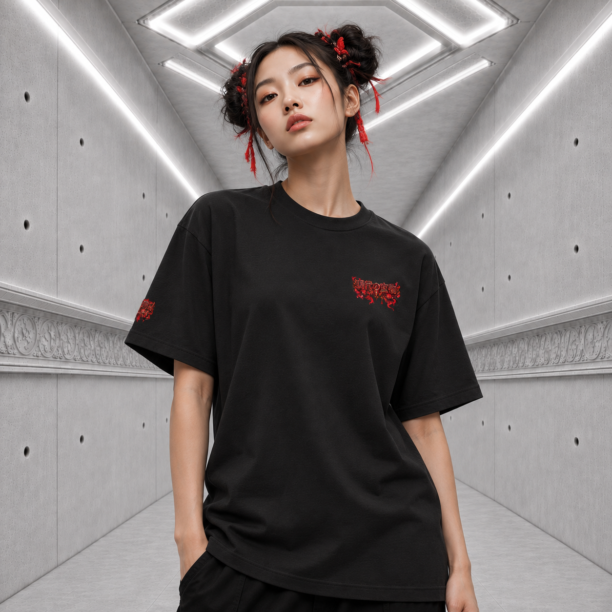茨木童子 - Ibaraki-dōji Tee — black front