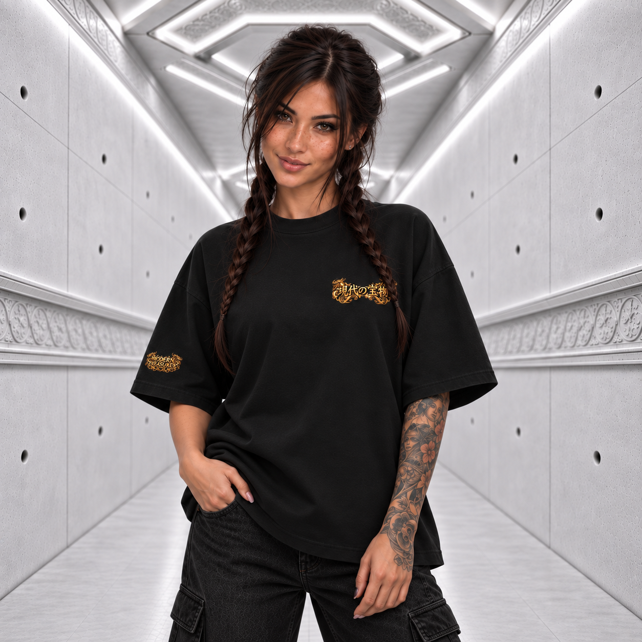 大嶽丸 - Ōtakemaru Tee — black front