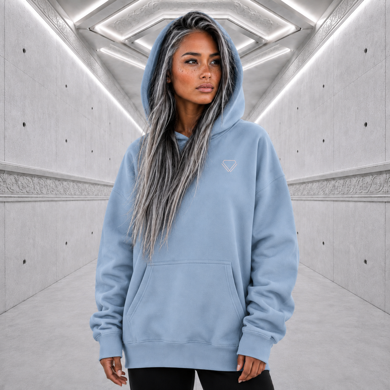 Iconic Relaxed Fit Hoodie (Oink! Pink)