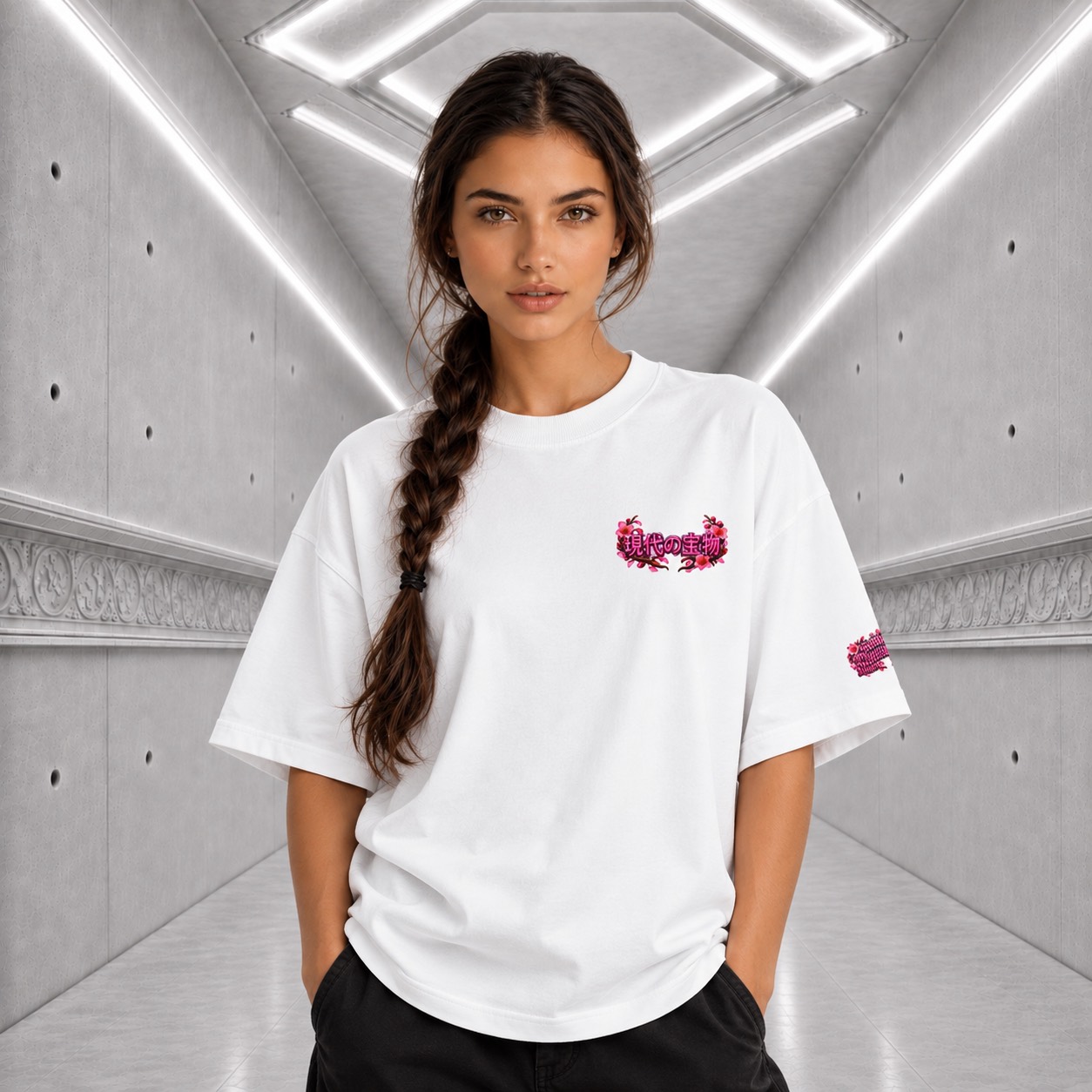 鬼女紅葉 - Kijo Momiji Tee — white front