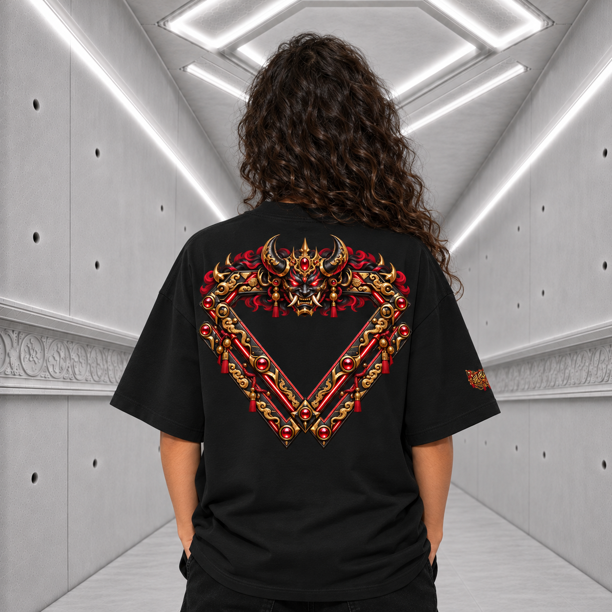酒呑童子 - Shuten-dōji Tee — black back